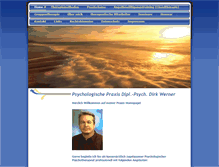 Tablet Screenshot of dirk-werner-psychotherapie.de